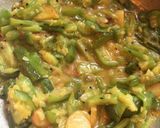 A picture of step 7 of Dal Fritters in Ridge Gourd curry.