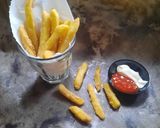 Foto langkah ke 3 dari resep French Fries (Kentang Goreng Tepung Bumbu).