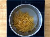 Sausage pasta bake in tomato cream sauce