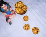 A picture of step 4 of Peanut ladoo.