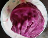 A picture of step 1 of Purple cabbage sabji.