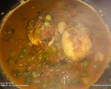 A picture of step 5 of Ande ki sabzi.