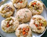 A picture of step 6 of Masala Rice Idlies.
