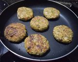 A picture of step 5 of Broken wheat & oats spinach croquettes.