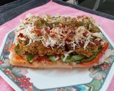 A picture of step 6 of Chicken Subway Sandwich.