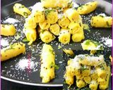 A picture of step 8 of Gujarati Khandvi.