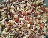 A picture of step 4 of Mix Sprouts dry Curry.