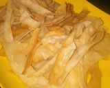 A picture of step 1 of Samosa sheet crackers.