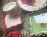Une image de l'étape 2 de 🍰Cake 🪺🎍à la fraise 🍓 facon tatin 🥧.
