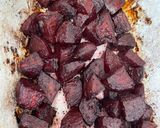 A picture of step 1 of Beetroot and mint hummus.