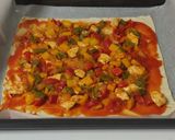 Foto del paso 3 de la receta Empanada de verduras con pollo y queso