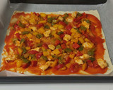 Foto del paso 3 de la receta: Empanada de verduras con pollo y queso