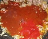 Gambar langkah 4 resipi Spagetthi Bolognese.