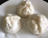 Hình bước làm 5 của món Bánh bao nhân mặn và chay không nhân 🍥🍥