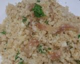 Foto del paso 7 de la receta: Coliarroz🍚con tocineta🥓, ajo🧄 y perejil🥡🍱🍛