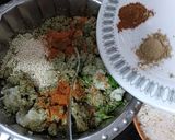A picture of step 7 of Hara Chana Kebab.
