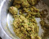 A picture of step 5 of Green sorghum fritters.