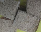 A picture of step 1 of Spicy brown bread upma.