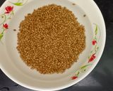 A picture of step 1 of Moth Dal Vada with Bottle Gourd.