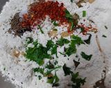 A picture of step 1 of Maida spicy roti.
