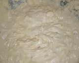 A picture of step 1 of Coconut vanilla/redvelvet cake.
