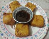 A picture of step 7 of Aloo toast.