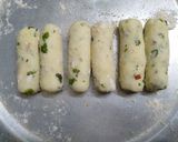 A picture of step 2 of Potato cigars.
