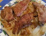 A picture of step 8 of Liver and Onions.