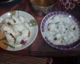 A picture of step 30 of Khatti meethi smoking dahi bhalla.