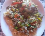 Foto del paso 5 de la receta: Fideos con queso, verduras y carne