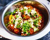A picture of step 8 of Chutney paneer.