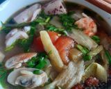 Hình bước làm 3 của món Bún hải sản dọn tủ