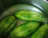 A picture of step 1 of Stuffed Karela.