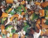 Foto del paso 5 de la receta: Tarta de verduras y pollo