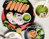 A picture of step 1 of Masoor Dal Seekh Kebabs.