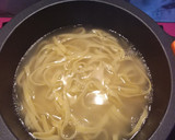 Foto del paso 6 de la receta: Fetuccini con panceta y guisantes (pasta fresca)