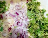 A picture of step 2 of Special Besan Bread Chilla.