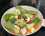 A picture of step 6 of Vietnamese Crispy Flat Noodles (Phở Áp Chảo).