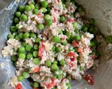 Foto del paso 3 de la receta: Berenjena rellena de mijo y guisantes