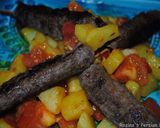 A picture of step 12 of Spicy pan fried kebab.