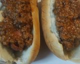A picture of step 5 of Hotdogs with Marinara Meat Sauce.
