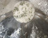 A picture of step 5 of Aloo tikki with Mint Buttermilk.