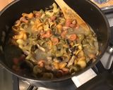 Une image de l'étape 10 de Ciocches multicolores en gratin aux champignons et fromage de chèvre.