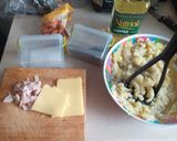 Foto del paso 3 de la receta: Tortitas de papa con queso y jamón