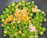 รูปขั้นตอนการทำที่ 3 ของ กระเจี๊ยบคั่วพริกเกลือ (เมนูโลคาร์บ)