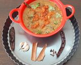A picture of step 4 of Navratan dal.