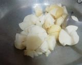 A picture of step 1 of Falahari Aloo.