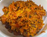 A picture of step 3 of Gazar ki sabji.