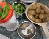 धनिया आलू (Dhaniya aloo recipe in Hindi) रेसिपी चरण 2 फोटो