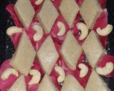 A picture of step 4 of Kaju katri.